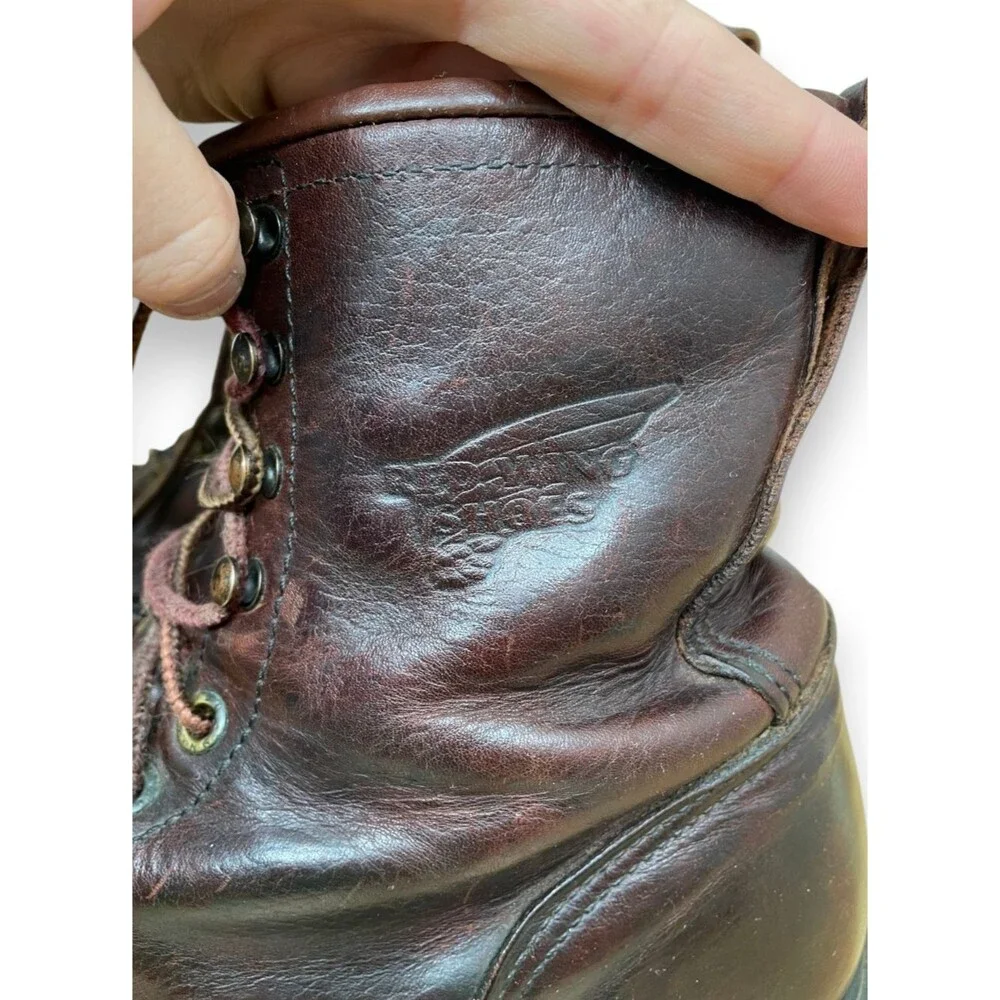Vintage Red Wing 931 Supersole Boots Mens 9.5 EE E2 Brown Leather Lace Work USA